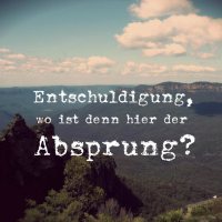 Den Absprung finden. 