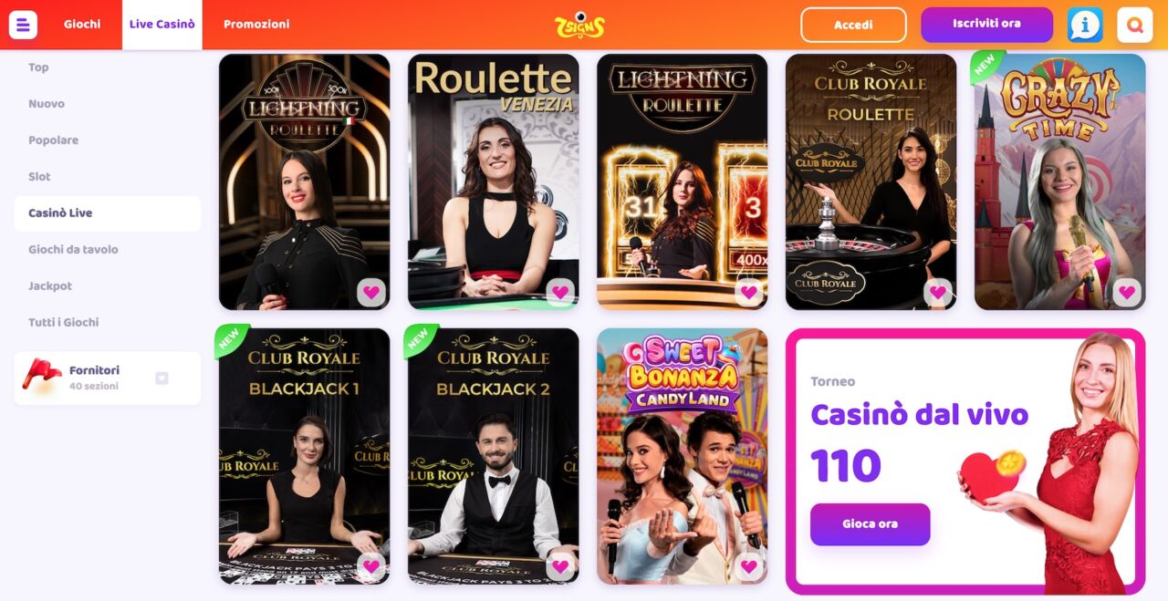 Live casino online
